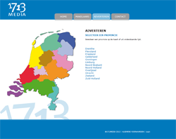 Afbeelding website www.1713media.nl