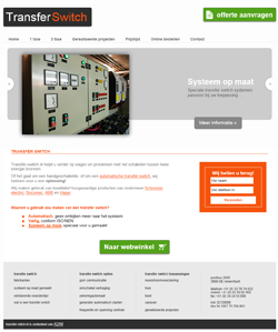 Afbeelding website www.transfer-switch.nl