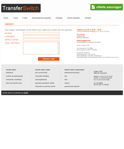 Afbeelding website www.transfer-switch.nl